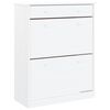 vidaXL Shoe Cabinet ALTA White 77x35x96 cm Solid Wood Pine