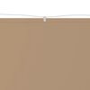 vidaXL Vertical Awning Taupe 140x420 cm Oxford Fabric