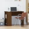 vidaXL Desk Brown Oak 100x55x75 cm Engineered Wood