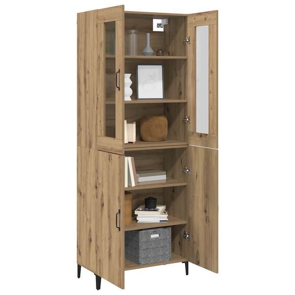 vidaXL Highboard 2 pcs Artisan Oak Engineered Wood