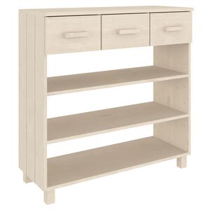vidaXL Console Table | Honey brown | Solid pine wood, MDF | Medium