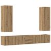 vidaXL 5 Piece TV Cabinet Set Wall-mounted Artisan Oak Engineered Wood