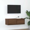 vidaXL TV Cabinet Brown Oak 80x31x25.5 cm Engineered Wood