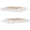 vidaXL Bed Frame without Mattress White 200x200 cm Solid Wood Pine