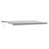vidaXL Manual Retractable Awning with LEDs Anthracite&White 600x300 cm