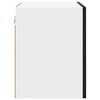 vidaXL Hanging Cabinet with Door Black Oak and White 40 x 31 x 40 cm