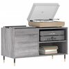 vidaXL Record Cabinet Grey Sonoma 85x38x48 cm Engineered Wood