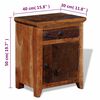 vidaXL Nightstand Solid Acacia Reclaimed Wood