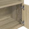 vidaXL Bookcase Sonoma Oak 31x24x127 cm Engineered Wood