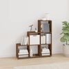 vidaXL Staircase Bookcase Brown Oak 107 cm Engineered Wood