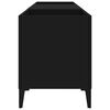 vidaXL Record Cabinet Black 121x38x48 cm Engineered Wood