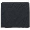 vidaXL Firewood Rack Cover Plain Black 61 x 122 x 106 cm Fabric