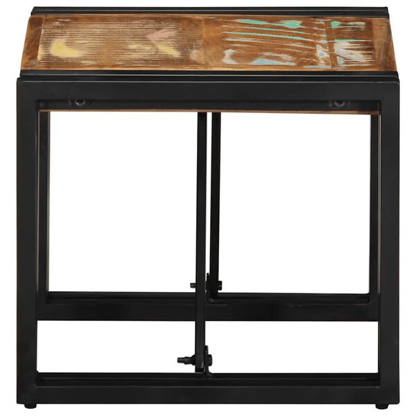 vidaXL Coffee Table Multicolour 40x40x35 cm Solid Wood Reclaimed