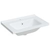 vidaXL Bathroom Sink White 71x48x19.5 cm Rectangular Ceramic