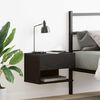 vidaXL Bedside Cabinet Black Oak 46 x 30 x 30 cm Engineered Wood