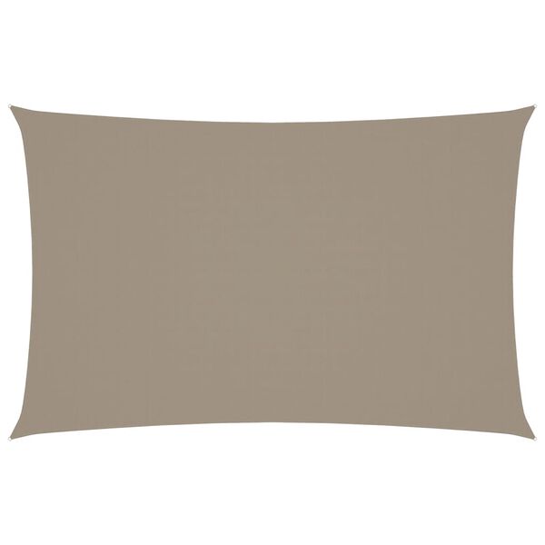 vidaXL Sunshade Sail Oxford Fabric Rectangular 2.5x5 m Taupe