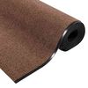 vidaXL Doormat Brown and Black 120 x 350 cm Polypropylene and vinyl