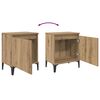 vidaXL Bedside Cabinet Artisan Oak 40 x 30 x 50 cm Engineered Wood