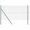 vidaXL Welded Wire Fence Ground Fix 10 x 1.4 m PVC-Coated Steel Green