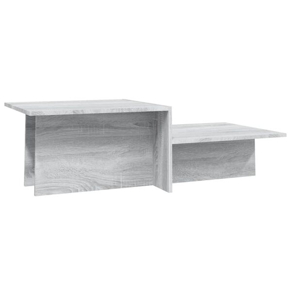 vidaXL Coffee Table Grey Sonoma 111.5x50x33 cm Engineered Wood