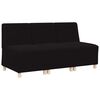 vidaXL Modular Sofa Unit Armless 3 pcs Black 55 x 74 x 82 cm