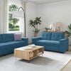 vidaXL Sofa 2 pcs Blue 221 x 80 x 80 cm Fabric