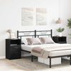 vidaXL Bedside Cabinet 2 pcs Black Oak 40 x 35 x 65 cm Engineered Wood