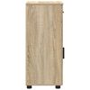 vidaXL Bathroom Cabinet with Drawer Sonoma Oak 30 x 35 x 80 cm