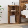 vidaXL End Table Old Wood 29.6 x 29.6 x 60 cm Engineered Wood