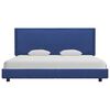 vidaXL Bed Frame without Mattress Blue Fabric 150x200 cm King Size