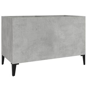 vidaXL Record Cabinet Concrete Grey 74.5x38x48 cm Engineered Wood