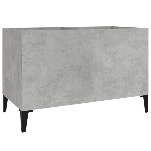vidaXL Record Cabinet Concrete Grey 74.5x38x48 cm Engineered Wood