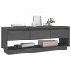 vidaXL TV Cabinet Grey 110.5x34x40 cm Solid Wood Pine