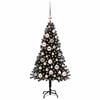 vidaXL Christmas Tree with 150 LEDs with Stand Black 120 cm PVC