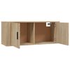 vidaXL 2 Piece TV Cabinet Set Sonoma Oak Engineered Wood