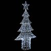 vidaXL Christmas Tree with 240 LEDs Cold white 180 cm Acrylic