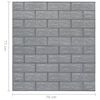 vidaXL 3D Wallpaper Bricks Self-adhesive 10 pcs Anthracite