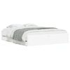 vidaXL Bed Frame with Drawers without Mattress White 150x200 cm