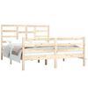 vidaXL Bed Frame without Mattress Solid Wood 150x200 cm King Size