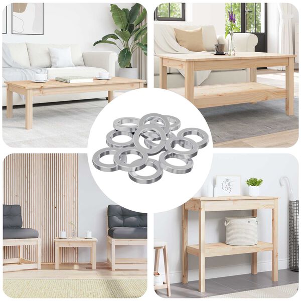 vidaXL Spring Washer 15929 pcs White Iron