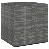 vidaXL Garden Cushion Box PE Rattan 100x97.5x104 cm Grey