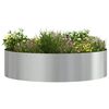 vidaXL Planter Ring Silver 80 x 80 x 20 cm Galvanised Steel