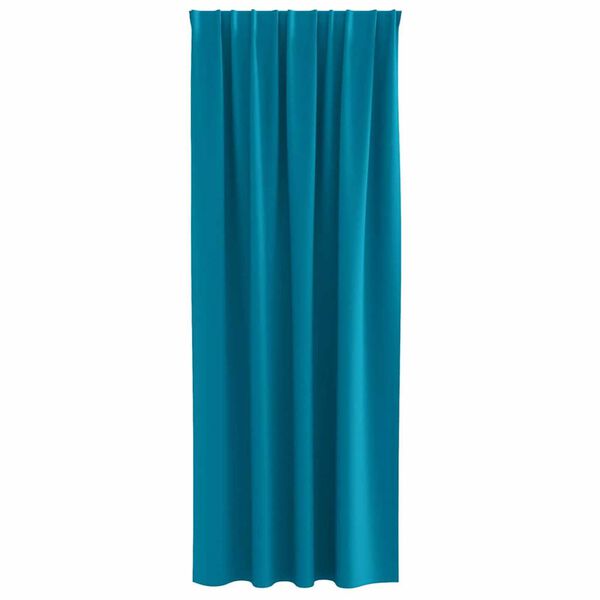 vidaXL Blackout Curtains with Rings 2 pcs Turquoise 260 x 140 cm