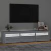 vidaXL TV Cabinet with LED Lights Grey Sonoma 180x35x40 cm