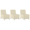 vidaXL Modular Sofa Unit Armless 3 pcs Cream 55 x 74 x 82 cm