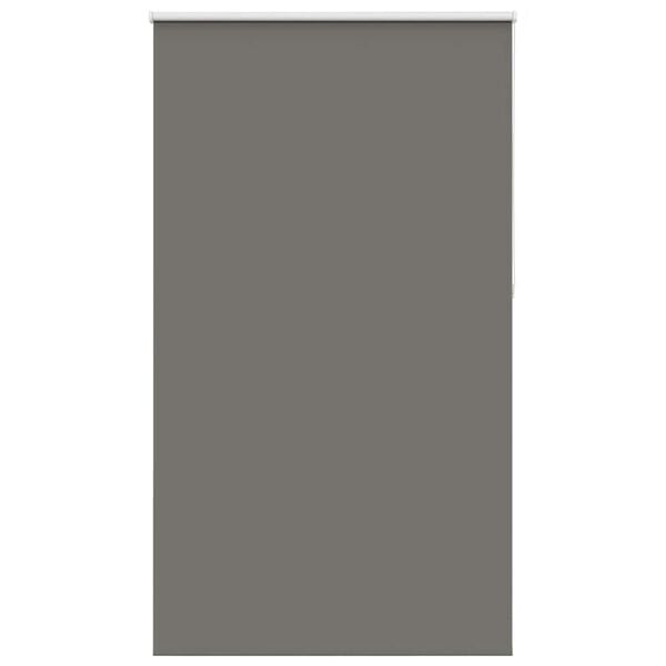 vidaXL Roller Blind Blackout Grey 125x230 cm Fabric Width 121.6 cm Polyester