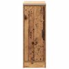 vidaXL Garage Storage Cabinet Old Wood 30x51x85 cm Solid Wood Pine