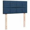 vidaXL Box Spring Bed with Mattress Blue 100x200 cm Fabric