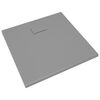 vidaXL Shower Base Tray SMC Grey 90x80 cm