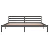vidaXL Bed Frame without Mattress Solid Wood Pine 200x200cm Grey